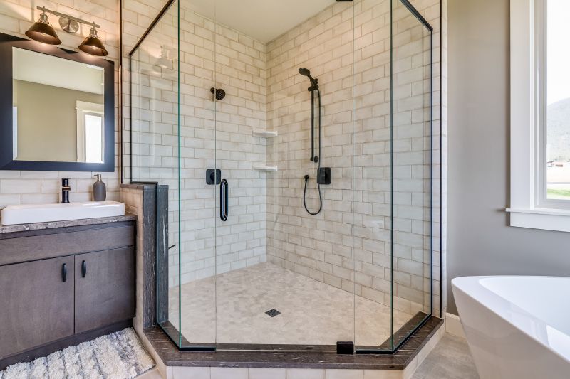 Elegant Shower with Tiling